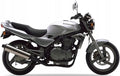 NAKLEJKI JUULA NA MOTOCYKL DO KAWASAKI ER 5 1997-2000 SREBRNY F2