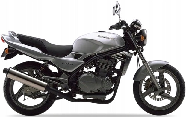 NAKLEJKI JUULA NA MOTOCYKL DO KAWASAKI ER 5 1997-2000 SREBRNY F2
