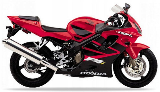 Naklejki na motocykl Honda Cbr 600 F4 2001-2006 Czerwony R258 Czarny - Juula