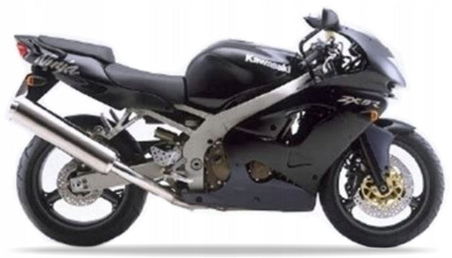 NAKLEJKI NA MOTOCYKL JUULA DO KAWASAKI ZX 9R 1998 CZARNY B5