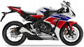 Naklejki na motocykl Honda Cbr 1000 Rr 2013-2016 Fireblade Hrc Biały Nh196 - Juula