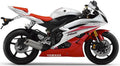NAKLEJKI NA MOTOCYKL JUULA DO YAMAHA YZF R6 2007 BIAŁY CZERWONY RJ11