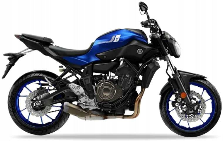 NAKLEJKI NA MOTOCYKL JUULA DO YAMAHA MT 07 2017 NIEBIESKI C