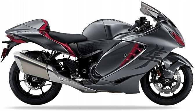 NAKLEJKI NA MOTOCYKL JUULA DO SUZUKI GSX 1300 R HAYABUSA 2023 CJH SZARY CZERWONY