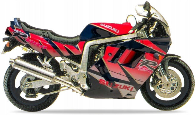 NAKLEJKI JUULA DO SUZUKI GSX-R 1100 1992 M01 CZARNY CZERWONY