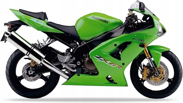NAKLEJKI NA MOTOCYKL JUULA DO KAWASAKI ZX 6R 2003 ZIELONY 7F