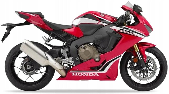 Naklejki na motocykl Honda Cbr 1000 Rr Fireblade 2019 Czerwony R380 - Juula