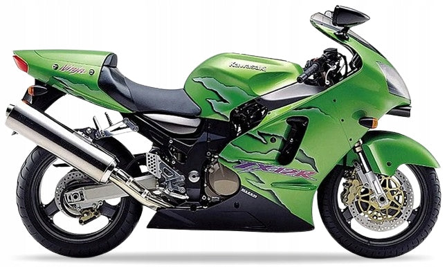 NAKLEJKI JUULA DO KAWASAKI ZX 12R 2001 ZIELONY 17P
