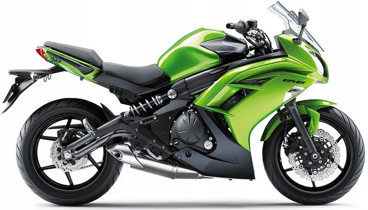 NAKLEJKI JUULA NA MOTOCYKL DO KAWASAKI ER 6F 2012 LIMONKOWO-ZIELONY 777