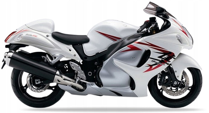 NAKLEJKI NA MOTOCYKL JUULA DO SUZUKI GSX 1300 R HAYABUSA 2008 EAH BIAŁY YPA SREBRNY EAH