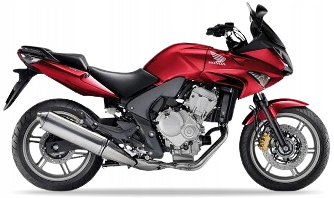 Naklejki na motocykl Honda Cbf 600 S 2007-2009 Czerwony R320 - Juula