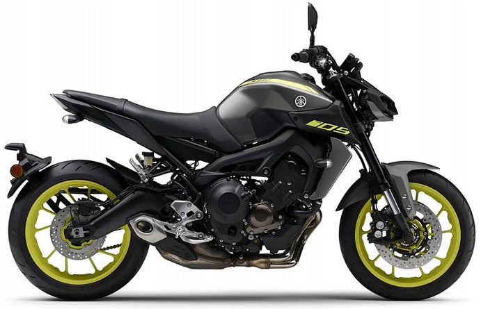 JUULA MOTORCYCLE STICKERS FOR YAMAHA MT-09 2018 GREY YELLOW FLUO 