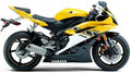 NAKLEJKI NA MOTOCYKL JUULA DO YAMAHA YZF R6 2006 ŻÓŁTY 50TH ANNIVERSARY RJ11