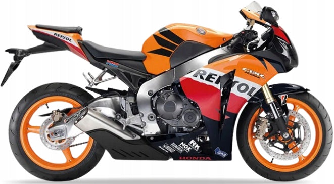 Naklejki na motocykl Honda Cbr 1000 Rr Fireblade Repsol 2011 Pomarańcz Yr250 - Juula
