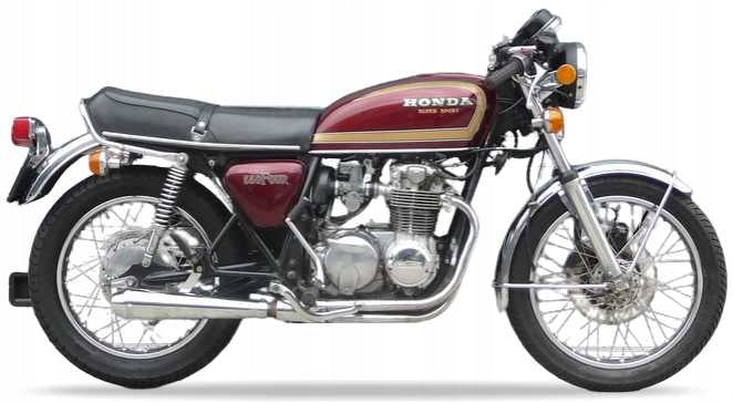Naklejki na motocykl Honda Cb 550 Super Sport 1977 Czerwony R8Cs - Juula