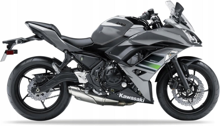 NAKLEJKI NA MOTOCYKL JUULA DO KAWASAKI NINJA 650 2018-2019 SZARY