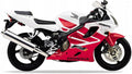 Naklejki na motocykl Honda Cbr 600 F4 2001-2006 Biały Nh341 Czerwony - Juula