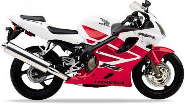 Naklejki na motocykl Honda Cbr 600 F4 2001-2006 Biały Nh341 Czerwony - Juula