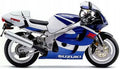NAKLEJKI NA MOTOCYKL JUULA DO SUZUKI GSXR 750 1999 NIEBIESKI 1LF BIAŁY OJW