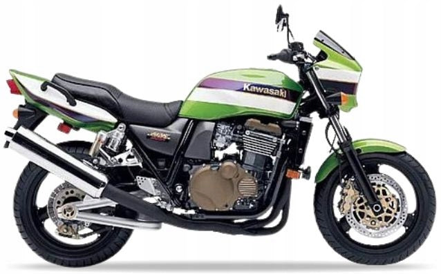 NAKLEJKI JUULA DO KAWASAKI ZRX 1200 R 2002 ZIELONY BIAŁY PURPUROWY