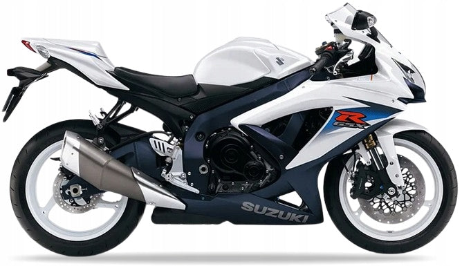 NAKLEJKI NA MOTOCYKL JUULA DO SUZUKI GSXR 600 2010 BIAŁY YBD MAT NIEBIESKI YUA
