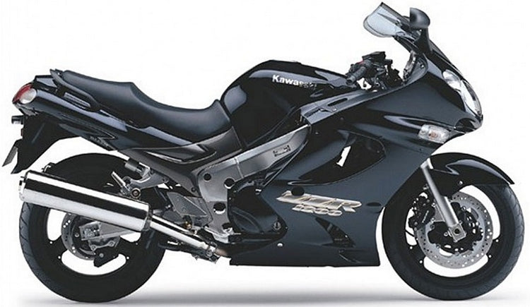 NAKLEJKI NA MOTOCYKL JUULA DO KAWASAKI ZZR 1200 2002-2003 CZARNY 218