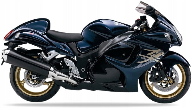 NAKLEJKI NA MOTOCYKL JUULA DO SUZUKI GSX 1300 R HAYABUSA 2008 EAK NIEBIESKI YKZ CZARNY
