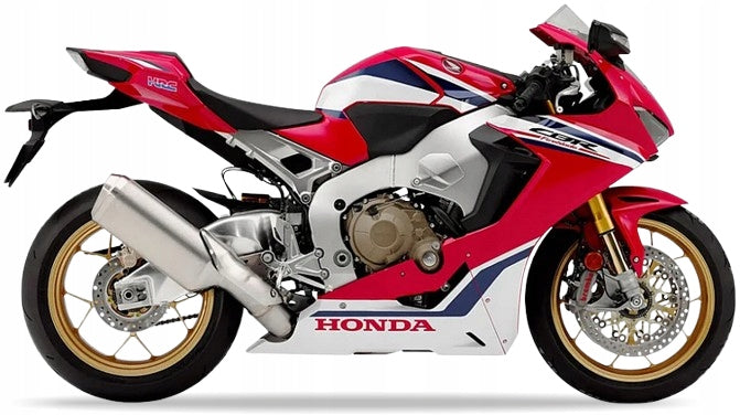 Naklejki na motocykl Honda Cbr 1000 Rr Fireblade Sp2 2018-2019 Czerwony R380X - Juula