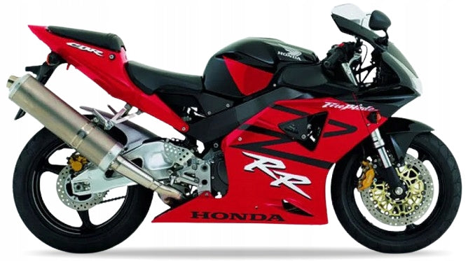 Naklejki na motocykl Honda Cbr 954 Rr 2002-2003 Fireblade Czarno-Czerwony Nh1B - Juula