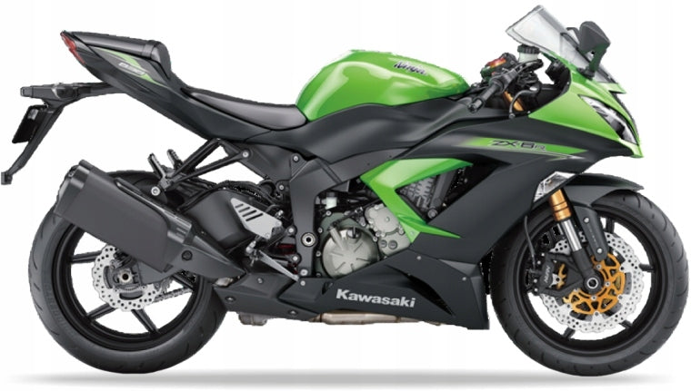 NAKLEJKI NA MOTOCYKL JUULA DO KAWASAKI ZX 6R 2014 ZIELONY 777