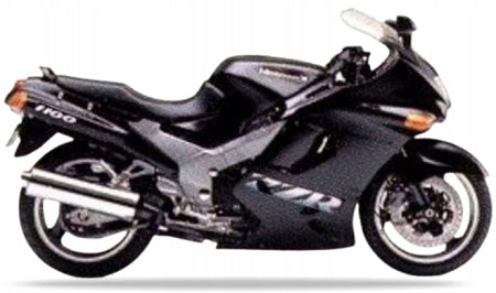 NAKLEJKI NA MOTOCYKL JUULA DO KAWASAKI ZZR 1100 1994 CZARNY