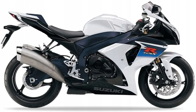 NAKLEJKI NA MOTOCYKL JUULA DO SUZUKI GSX-R 1000 2010 BIAŁY YBD MAT NIEBIESKI YUA