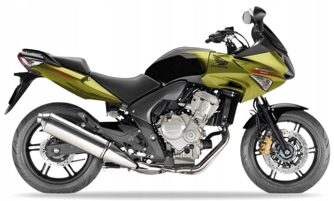Naklejki na motocykl Honda Cbf 600 S 2010-2013 Zielono-Czarny Gy139 - Juula