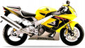 Naklejki na motocykl Honda Cbr 929 Rr Fireblade 2001 Żółty Y163 - Juula