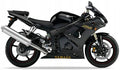 NAKLEJKI NA MOTOCYKL JUULA DO YAMAHA YZF R6 2005 CZARNY MAT ZŁOTY RJ09