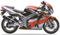 NAKLEJKI NA MOTOCYKL JUULA DO KAWASAKI ZX 9R 1994-1995 CZERWONY H3
