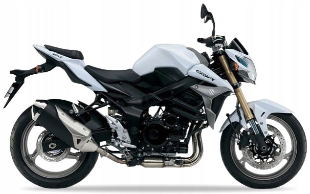 NAKLEJKI NA MOTOCYKL JUULA DO SUZUKI GSR 750 2011-2017 BIAŁO-GRAFITOWY QM1