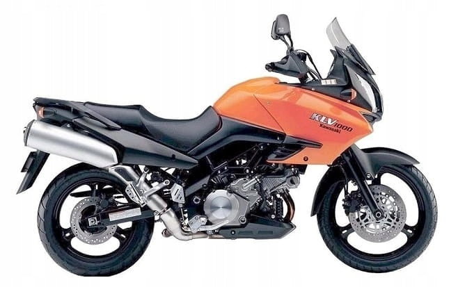 NAKLEJKI NA MOTOCYKL JUULA DO KAWASAKI KLV 1000 2004 POMARAŃCZOWY TRANSPARENT