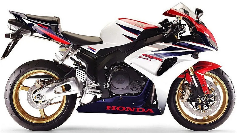 Naklejki na motocykl Honda Cbr 1000 Rr 2007 Fireblade Hrc Biały Nh341 - Juula