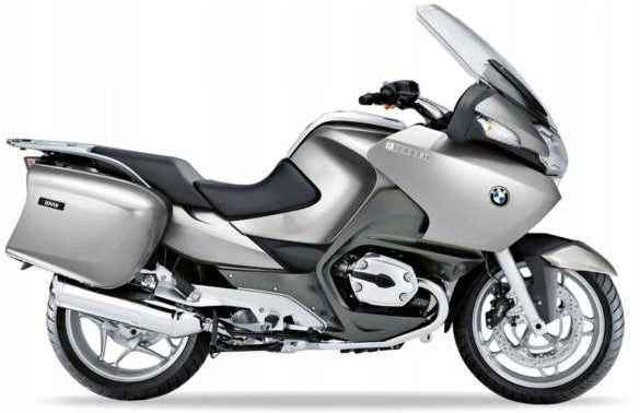NAKLEJKI JUULA NA MOTOCYKL DO BMW R 1200 RT 2005-2009 SREBRNO-BIAŁY