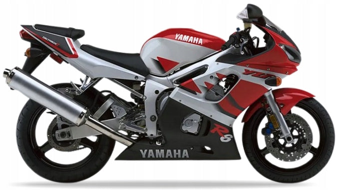 NAKLEJKI NA MOTOCYKL JUULA DO YAMAHA YZF R6 1999 BIAŁY CZERWONY RJ03