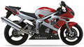 NAKLEJKI NA MOTOCYKL JUULA DO YAMAHA YZF R6 1999 BIAŁY CZERWONY RJ03
