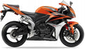 Naklejki na motocykl Honda Cbr 600 Rr 2008 Usa Pomarańczowy Yr263Ba - Juula