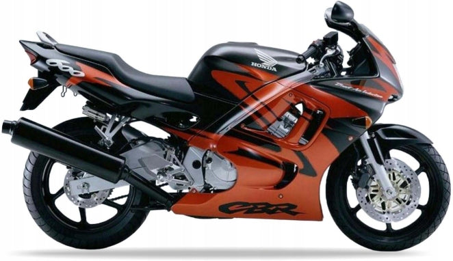 Naklejki na motocykl Honda Cbr 600 F 1998 Szary Nh194O Pomarańczowy - Juula