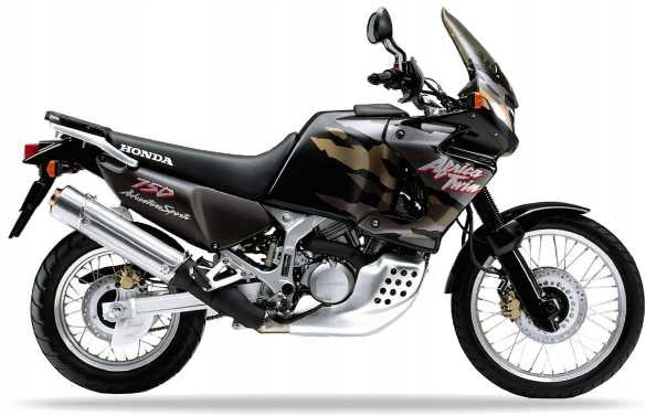 Naklejki na motocykl Honda Xrv 750 Africa Twin 1996-1999 Czarny Nh1 Złoty - Juula