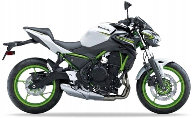 Autocollants JUUL pour moto Kawasaki Z 650 2021 Blanc 54X 