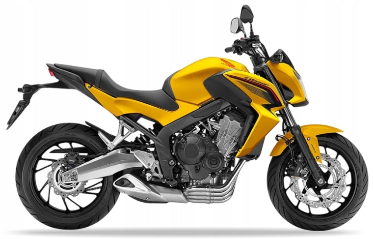 NAKLEJKI NA MOTOCYKL JUULA DO HONDA CB 650 F 2014-2015 ŻÓŁTY Y217