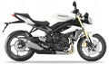 NAKLEJKI NA MOTOCYKL JUULA DO TRIUMPH STREET TRIPLE 675 2013-2015 CRYSTAL BIAŁY