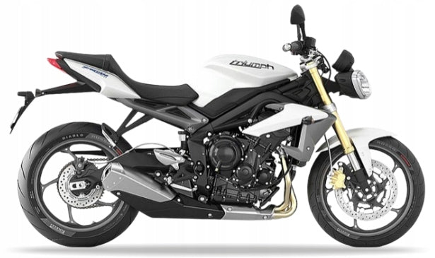 NAKLEJKI NA MOTOCYKL JUULA DO TRIUMPH STREET TRIPLE 675 2013-2015 CRYSTAL BIAŁY