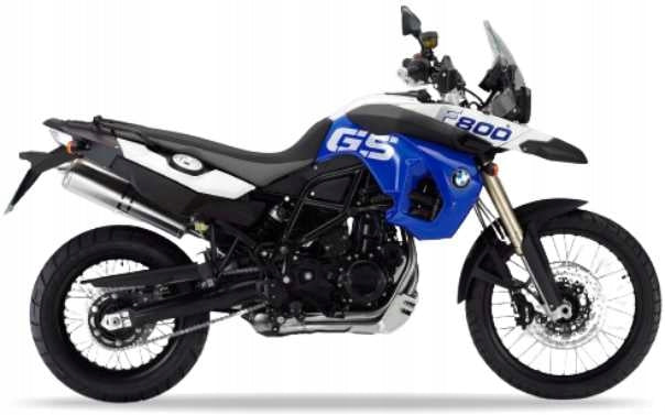 NAKLEJKI NA MOTOCYKL JUULA DO BMW F 800 GS 2011-2012 NIEBIESKI BIAŁY YN96 TROPHY